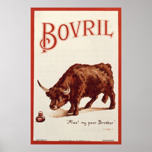 Bovril Bull, 1900 Poster (Voorkant)