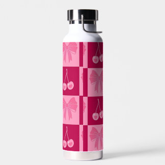 Bow and Cherry water bottle  Waterfles