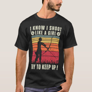 Bow Archer Girl, die ik als een meisje beschoten T-shirt