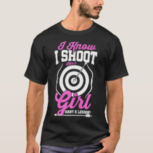 Bow Archery Mam Tiener Meisjes Vrouwen Jagen Gift T-shirt