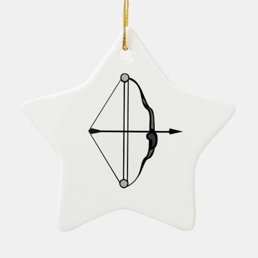 Bow & Arrow Keramisch Ornament (Voorkant)