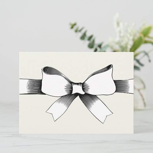 Bow Avec Invitations De Ruban