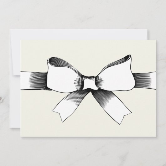 Bow Avec Invitations De Ruban (Devant)
