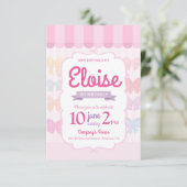 Bow Boutique Store 1st Birthday Invitation (Staand voorkant)