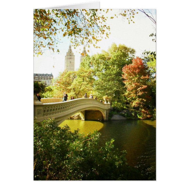 Bow Bridge, Central Park, Fin été, New York (Devant)