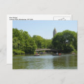 Bow Bridge Central Park Manhattan Briefkaart NYC (Voorkant / Achterkant)