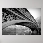 BOW BRIDGE in New York's Central Park Poster (Voorkant)