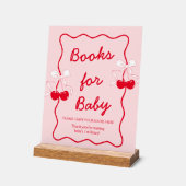 Bow Cherry Baby Shower Books for Baby (Angle)