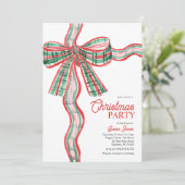 Bow Christmas Party Invitation (Debout devant)