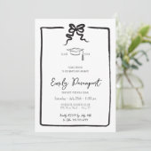 Bow classy afstuderen 3 foto's kaart (Staand voorkant)