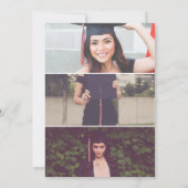 Bow classy afstuderen 3 foto's kaart (Achterkant)