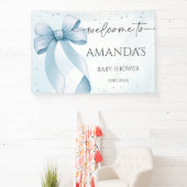 Bow Coquette Boy Baby shower Spandoek (Insitu)