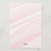 Bow Coquette Pink 1st Birthday Kaart (Achterkant)