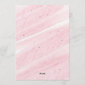 Bow Coquette Pink 1st Birthday  Kaart (Achterkant)