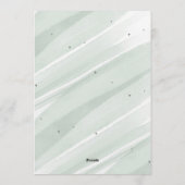 Bow Coquette Sage 1st Birthday  Kaart (Achterkant)