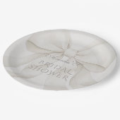 Bow Elegant Vrijgezellenfeest Decor Papieren Bordje (Gekanteld)