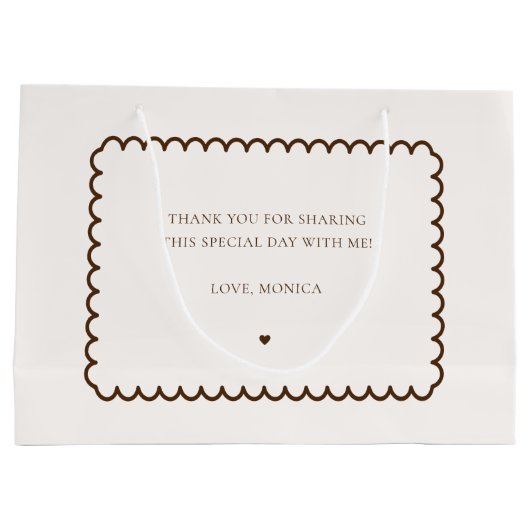 Bow Espresso Martini Koffie Bruidsmeisje Dank u Groot Cadeauzakje