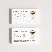 Bow Espresso Martini Vrijgezellenfeest Recept Informatiekaartje