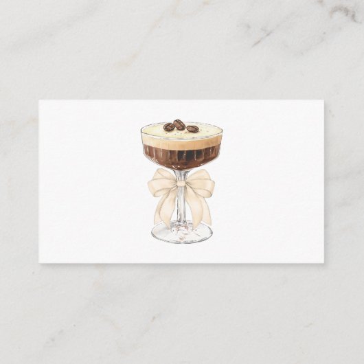 Bow Espresso Martini Vrijgezellenfeest Recept Informatiekaartje (Achterkant)