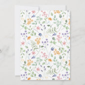 Bow Faire-part de mariage fleurie élégante tendanc (Dos)