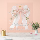 Bow First Holy Communion Acrylic Sign (Mariage)