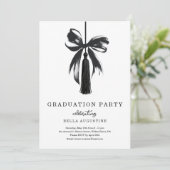 Bow Graduation Invitation Girl High School College (Debout devant)