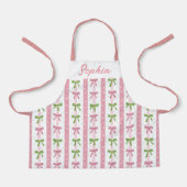 Bow Holiday Kitchen Apron for Children Christmas Schort (Voorkant)