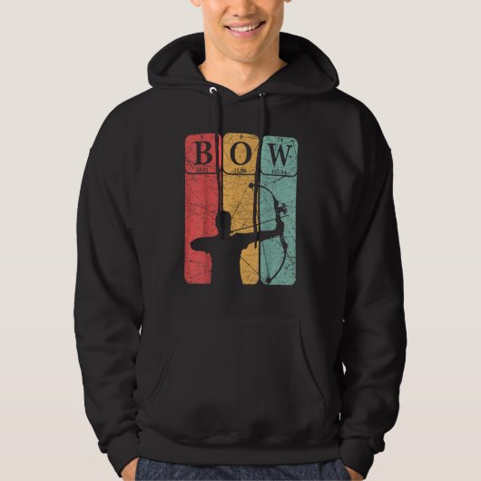 Bow Hunter Periodic Table Elements Bow Hunting Arc Hoodie (Voorkant)