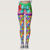 Bow Illusion Diamonds Pop Mode Leggings (Voorkant)