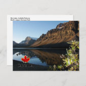 Bow Lake & Glacier Briefkaart (Voorkant / Achterkant)