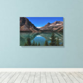 Bow Lake in Banff Wrapped Canvas Afdruk (Insitu (Houten vloer))