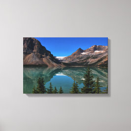 Bow Lake in Banff Wrapped Canvas Afdruk