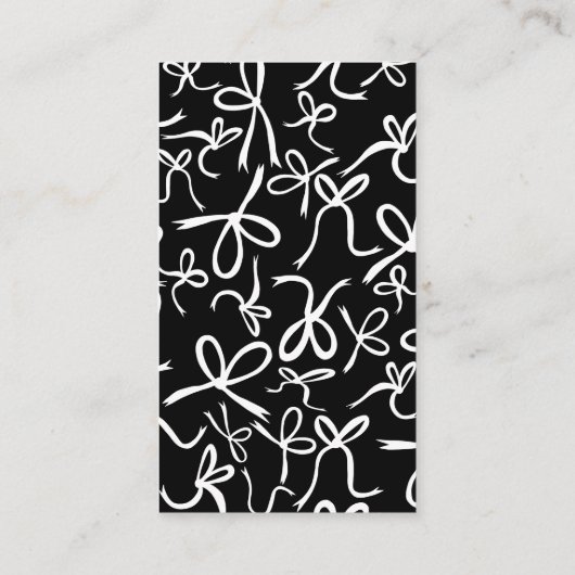 Bow Lint Lijst Vrijgezellenfeest CUSTOM QR Code Informatiekaartje (Achterkant)