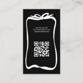 Bow Lint Lijst Vrijgezellenfeest CUSTOM QR Code Informatiekaartje (Voorkant)