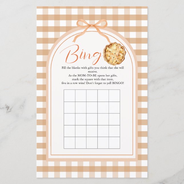 Bow Little Cutie Pie Bingo Games 1e verjaardag (Voorkant)