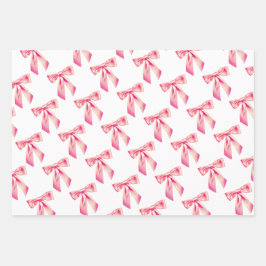 Bow love wrapping papier set van3 inpakpapier vel