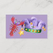 Bow Mardi Gras Diaper Raffle Request Informatiekaartje (Achterkant)