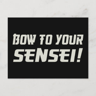 Bow naar je Sensei! Briefkaart