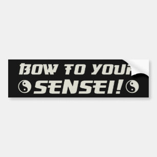 Bow naar je Sensei! Bumpersticker