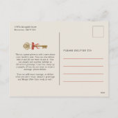 Bow New Home Holiday Moving Faire-part Carte posta (Dos)