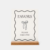 Bow noir nouer la Fête des mariées Favoriser (Recto)