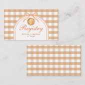 Bow Notre Carte D'Enregistrement À Petite Cutie En (Devant / Derrière)