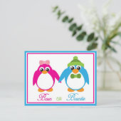 Bow ou Bowtie Penguin Invitations de révélation de (Debout devant)