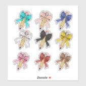Bow Pencil Stickers (Vel)