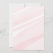 Bow Pink Coquette Baby shower Kaart (Achterkant)