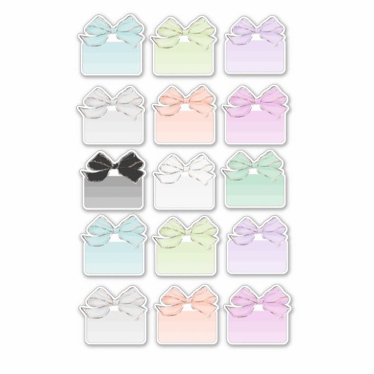 Bow Planner-Stickers Sticker (Voorkant)
