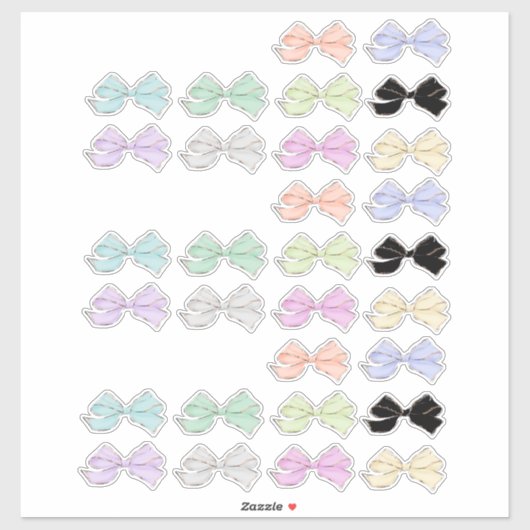 Bow Planner-Stickers Sticker (Vel)