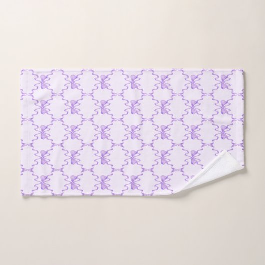 Bow pourpre (Serviette à main)