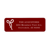Bow Return Address Label (Voorkant)