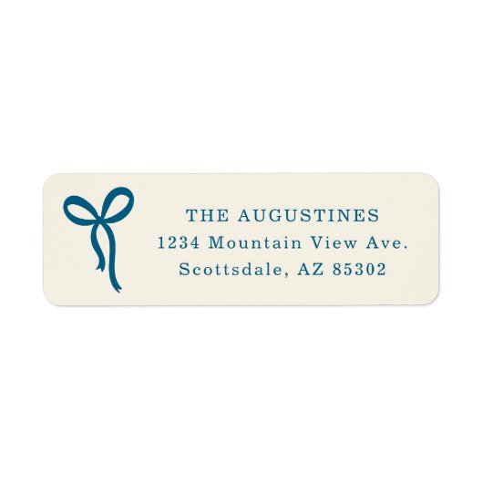 Bow Return Address Label (Voorkant)